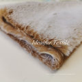 Tip-Discharge Artificial Rabbit Faux Fur Fabric